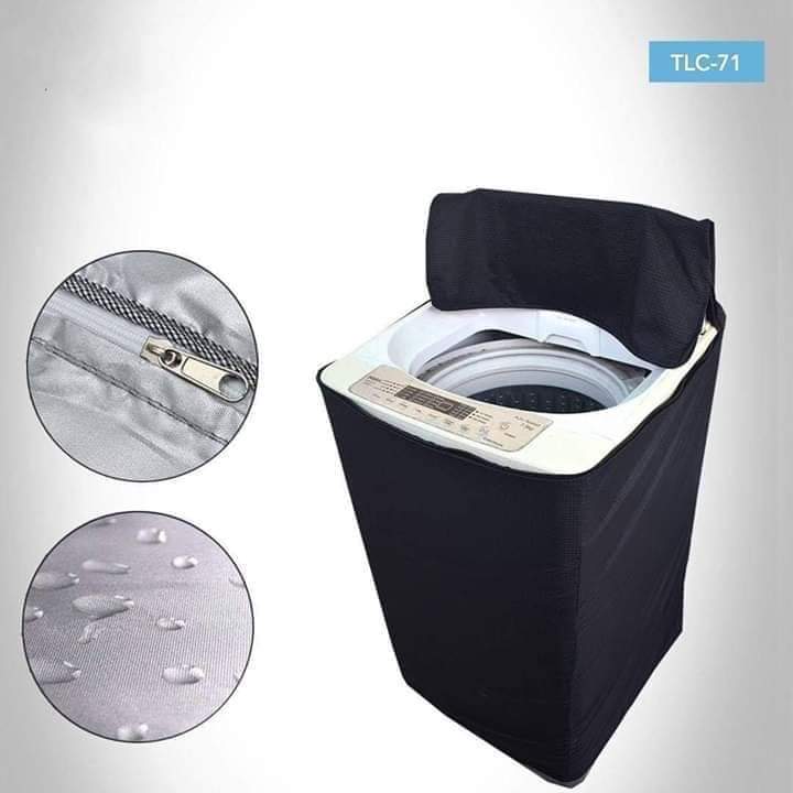 Waterproof Top Loaded Washing Machine Cover - Grey