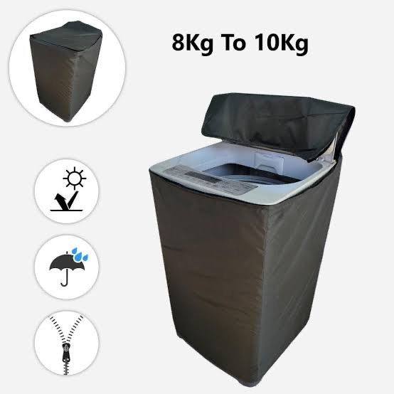 Waterproof Top Loaded Washing Machine Cover - Grey