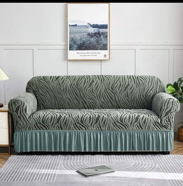 Velvet Style Sofa Covers  (Gray)