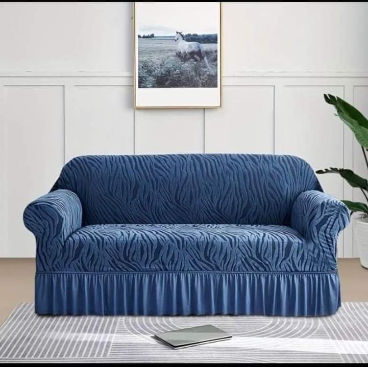 Velvet Style soffa cover (Blue)