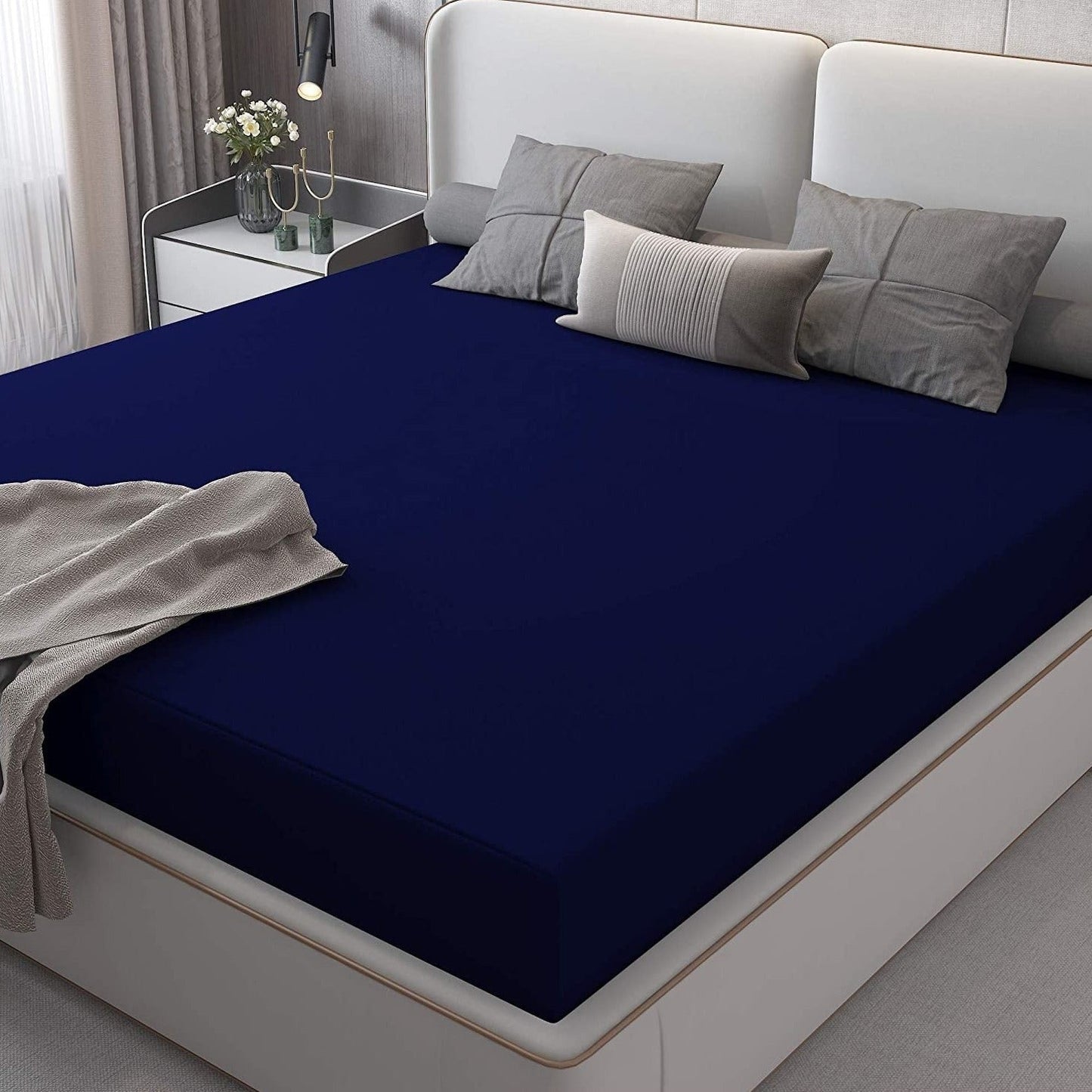 Terry Waterproof Mattress Cover - Blue