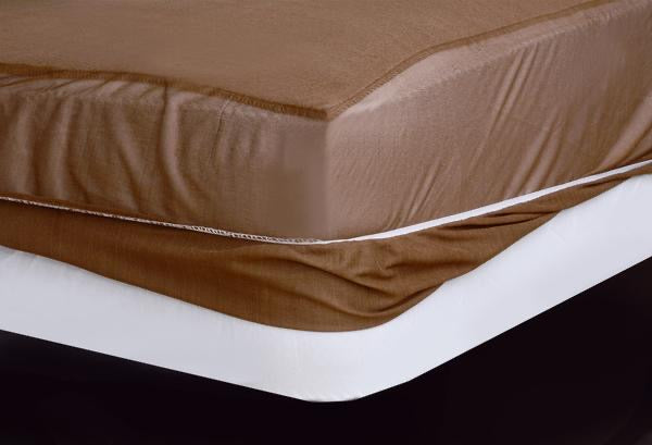 Terry Waterproof Mattress Cover - Brown